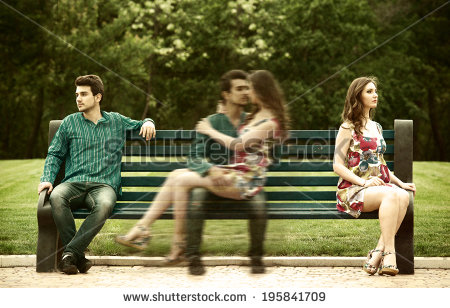 stock-photo-young-couple-sits-apart-on-the-bench-in-the-park-and-remembers-their-love-story-195841709